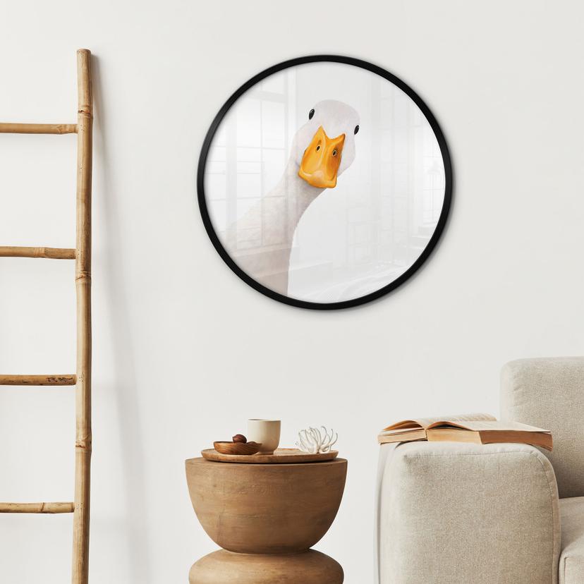 Poster Nieuwsgierige Gans Rond - Korenkova