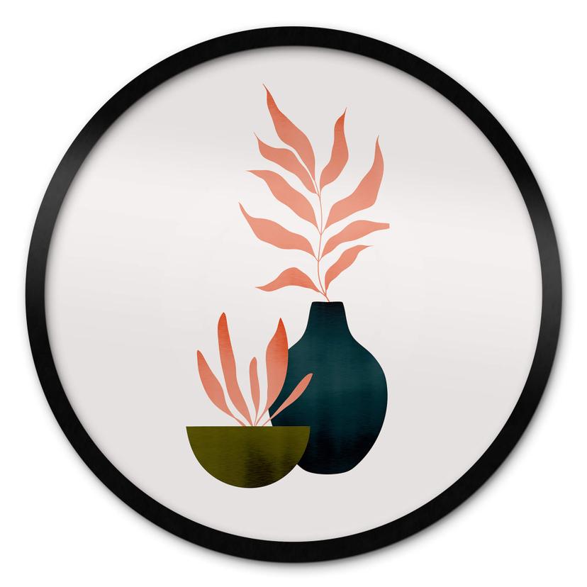 Póster Kubistika - Plantas otoñales - Redondo