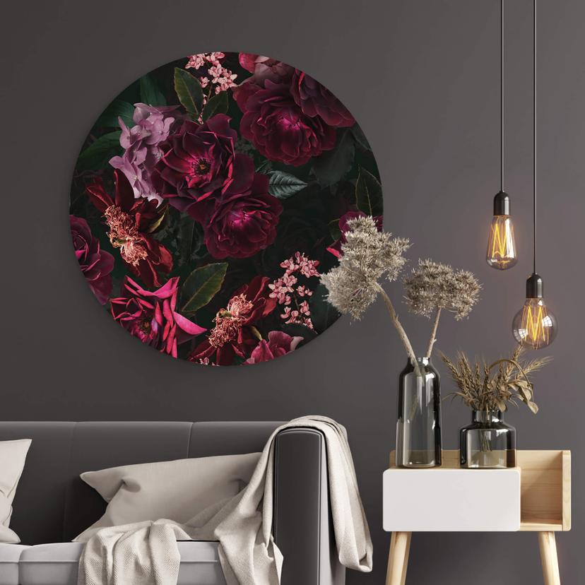 Tableau sur Alu-Dibond UN Designs - Fleur de Paris - Rond
