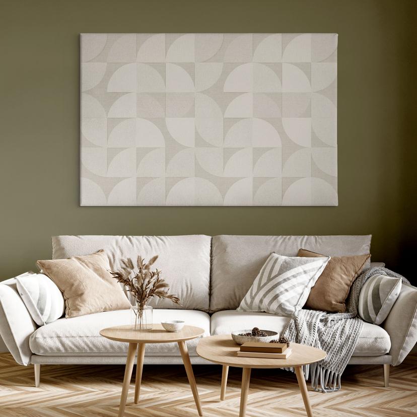 Lienzo semicircular de estilo retro - Bloomery Decor