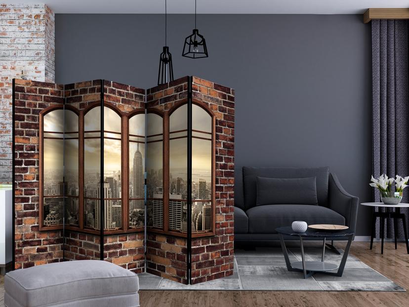 Divisorio - Vista insolita , 5 pezzi - 225x172 cm