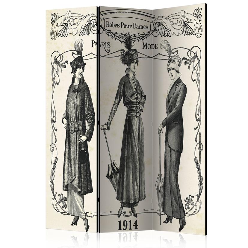 Screen room divider - Kjole 1914, 3-delt