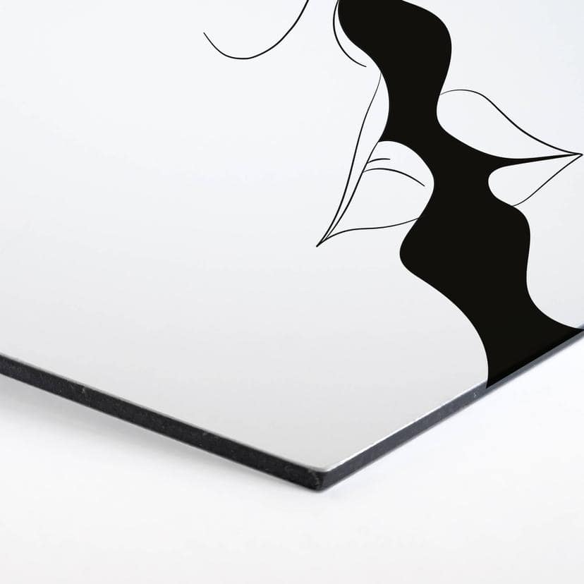 Esagoni Alu-dibond Nordic Creators - White Kiss