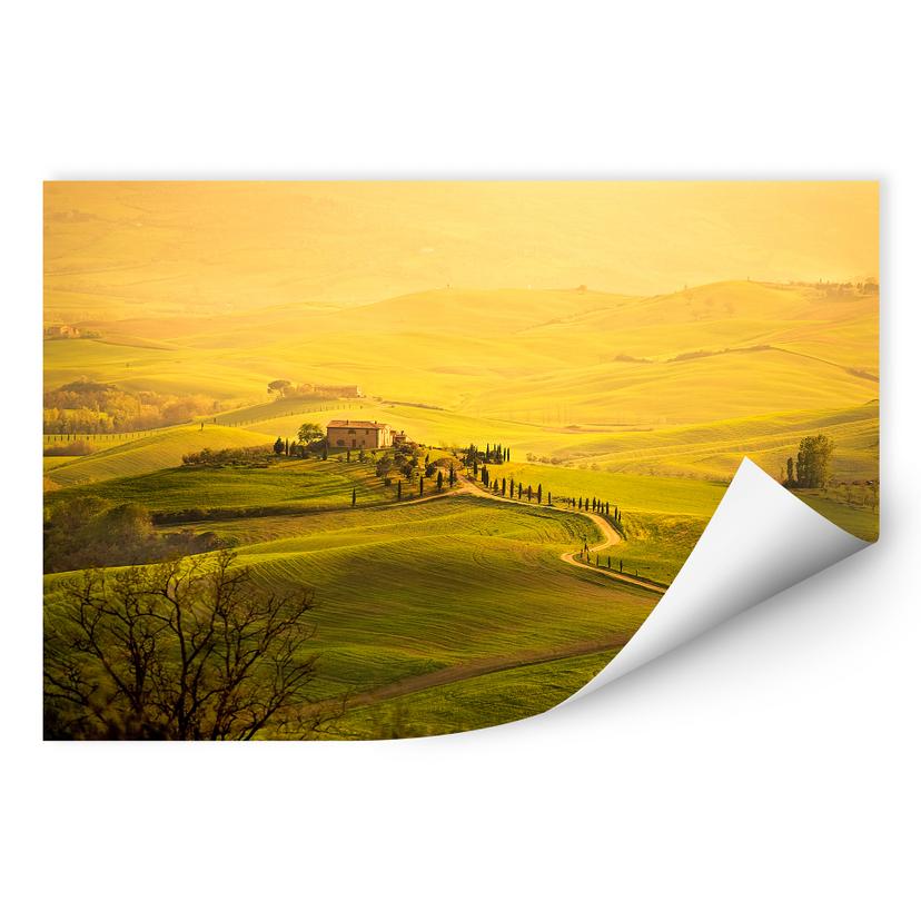 Zelfklevende Poster -  Toscane