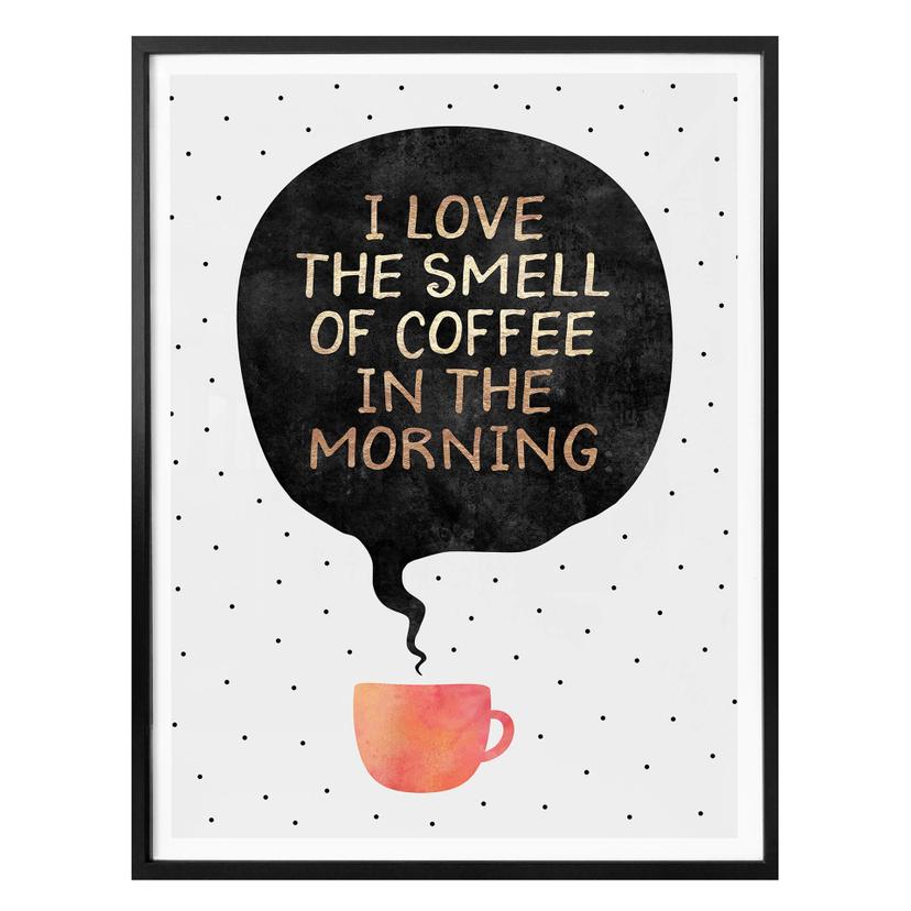 Plakat - Frederiksson - I love the smell of coffee