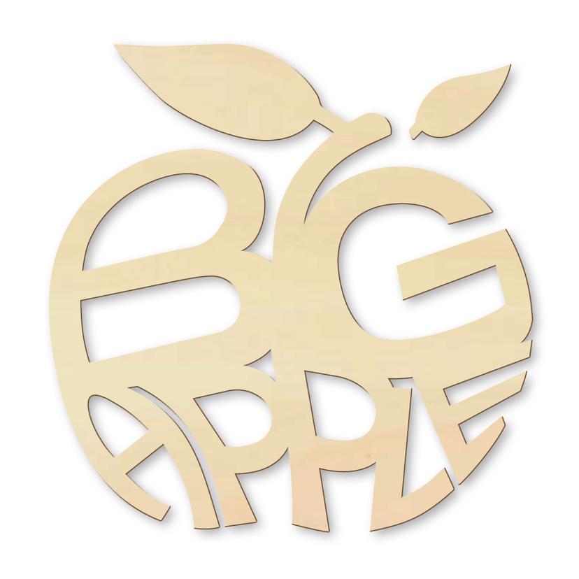 Scritta in legno - Big Apple