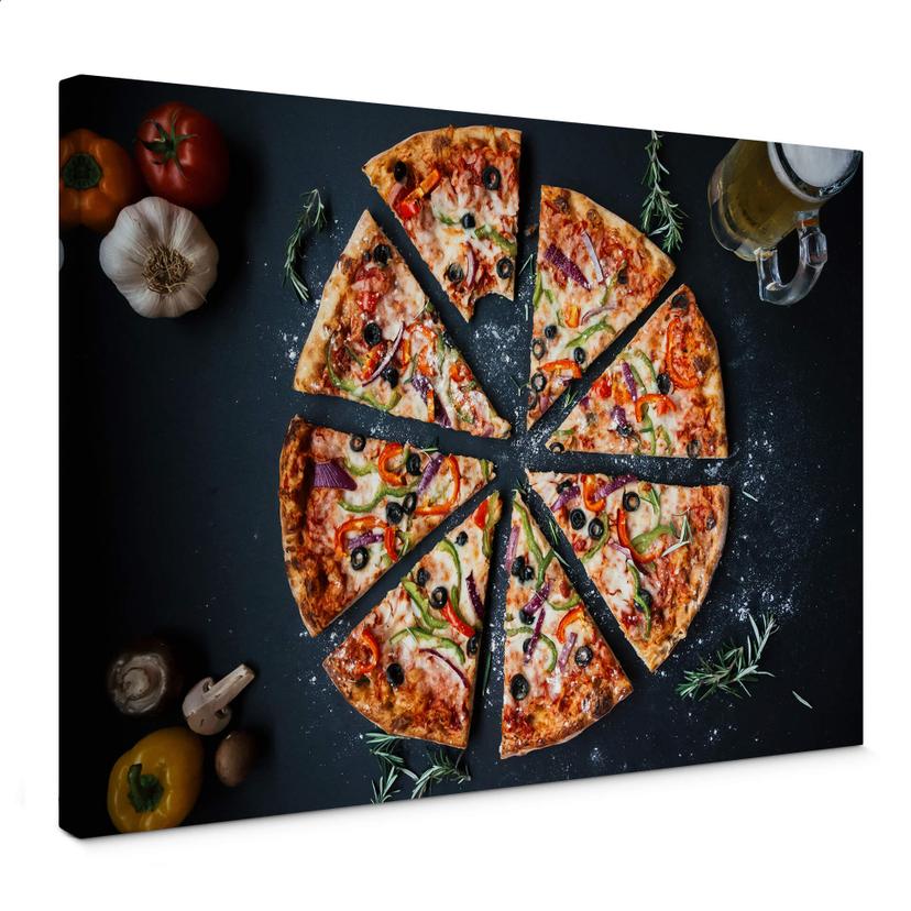 Tableau sur toile Pizza
