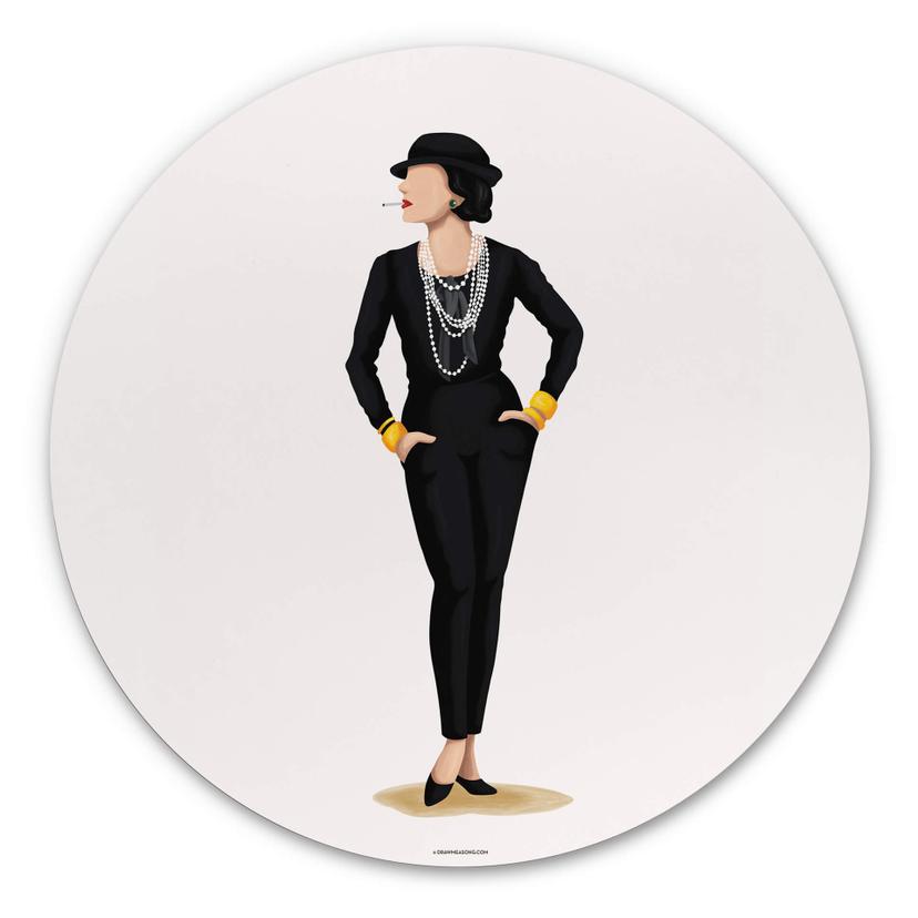 Tableau sur alu-Dibond rond Tohmé - Coco