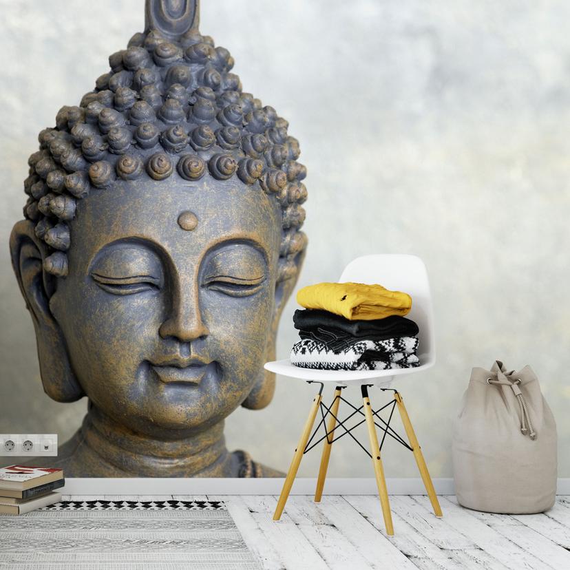 Fototapet Buddha Face - 384x260 cm