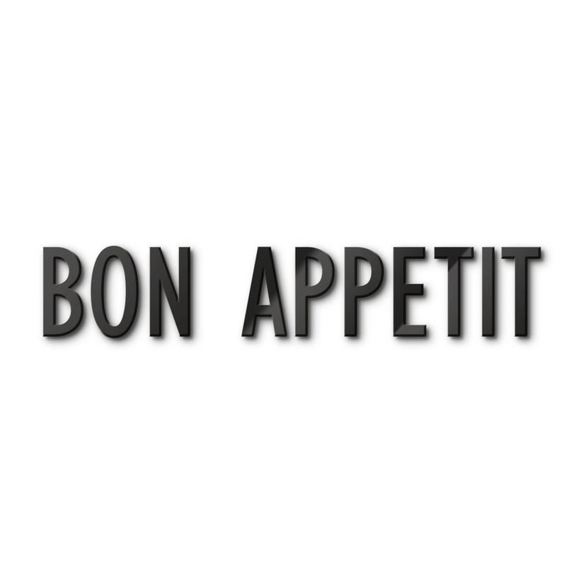 Lettere in acrilico - Bon Appetit