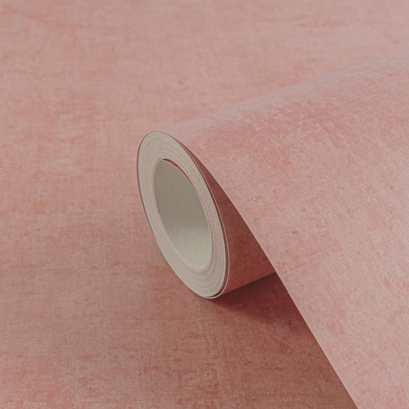 Papel pintado Niños rojo coral - papel pintado unicolor