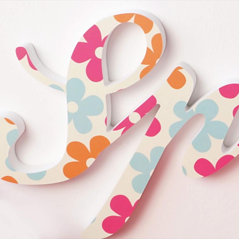 Lettere decorative - 3D Spring colorato