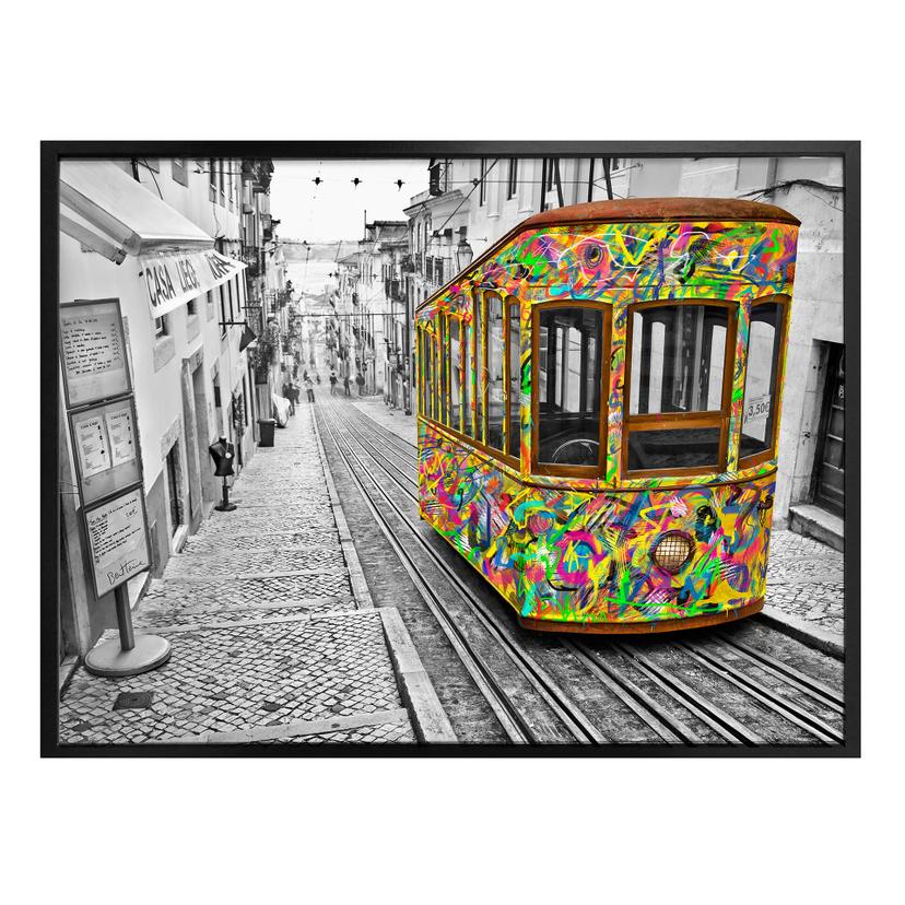Póster Ben Heine - Tranvía de Lisboa