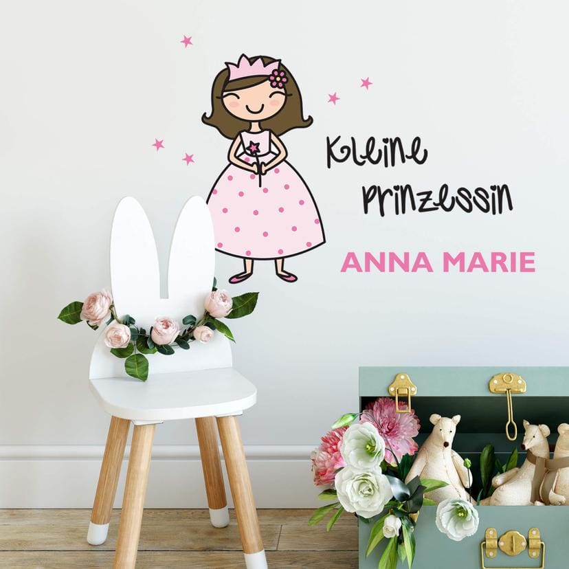 Wandtattoo + Name Kleine Prinzessin