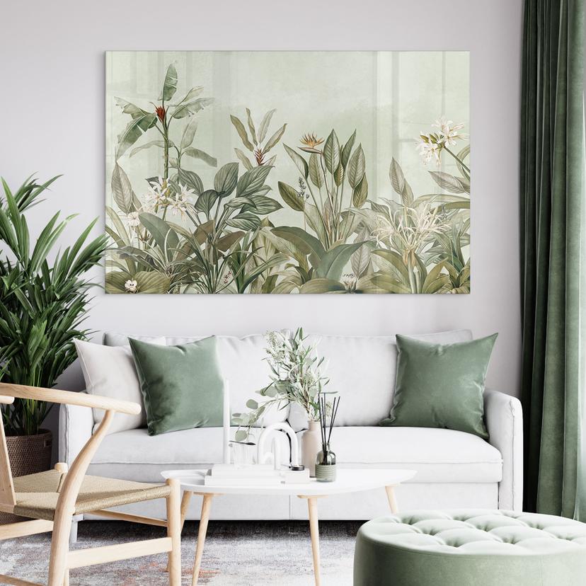 Stampa su vetro acrilico Botanica tropicale - UN Designs