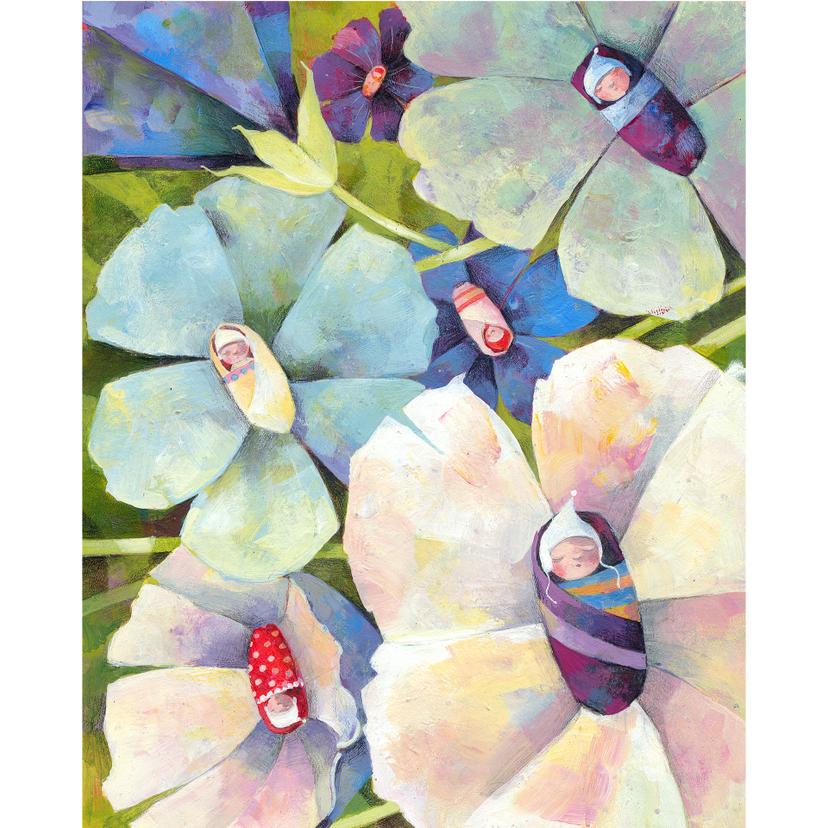 Fotomurale Blanz - Bambini in fiore
