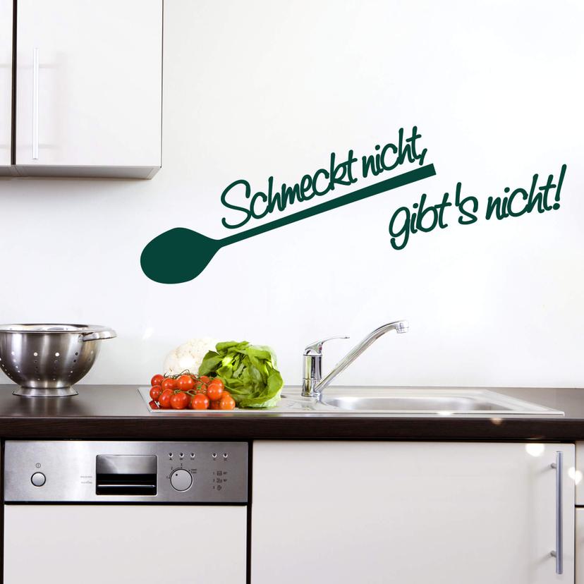 Wandtattoo Schmeckt nicht gibt's nicht! 5