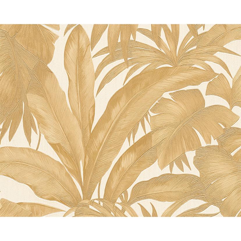 Versace Home Carta da Parati Giungla Crema, metallizato