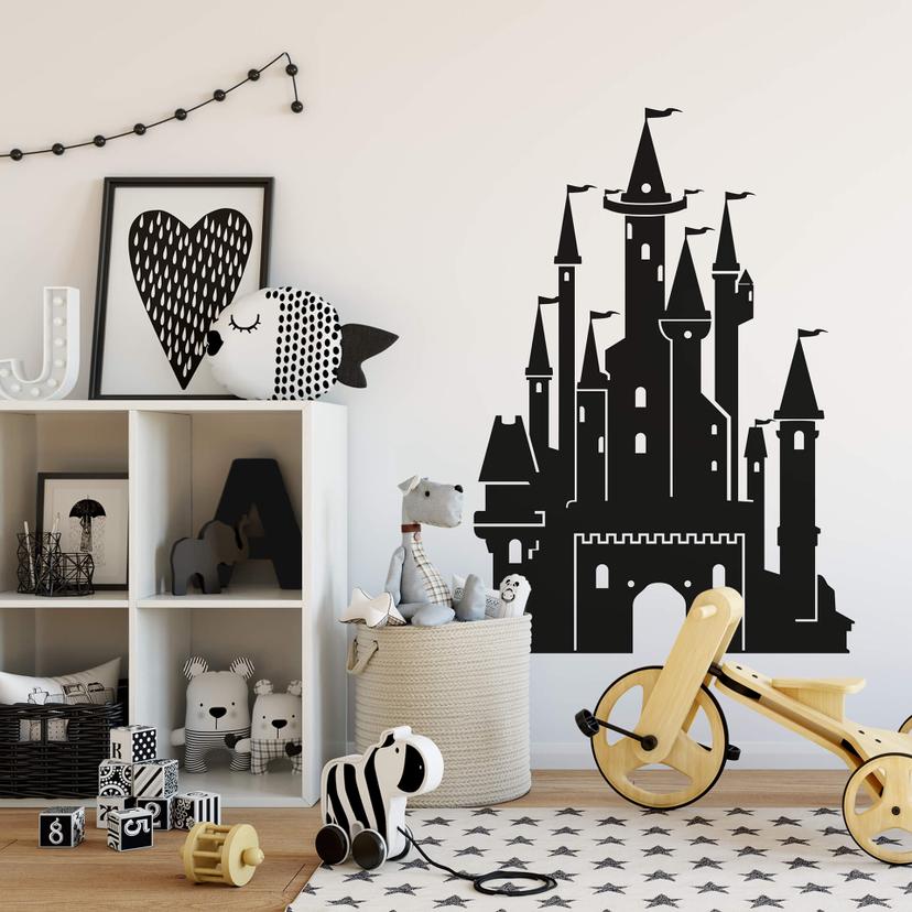 Sticker mural - Château et princes