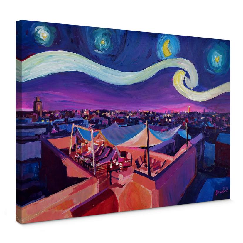 Lienzo Bleichner - Marrakech de noche
