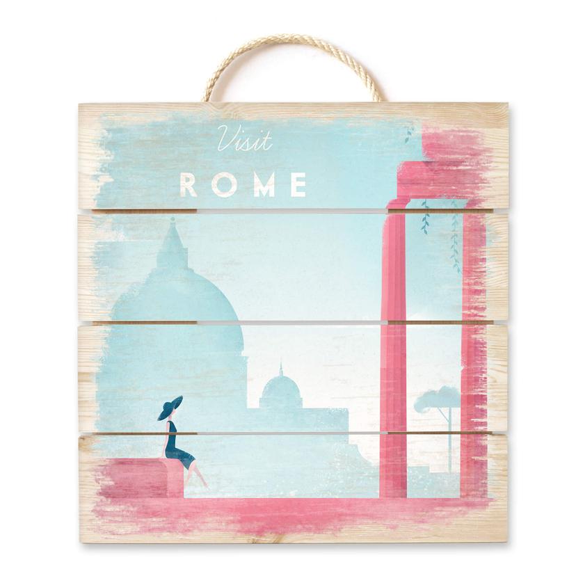 Stampa su legno Rivers - Roma