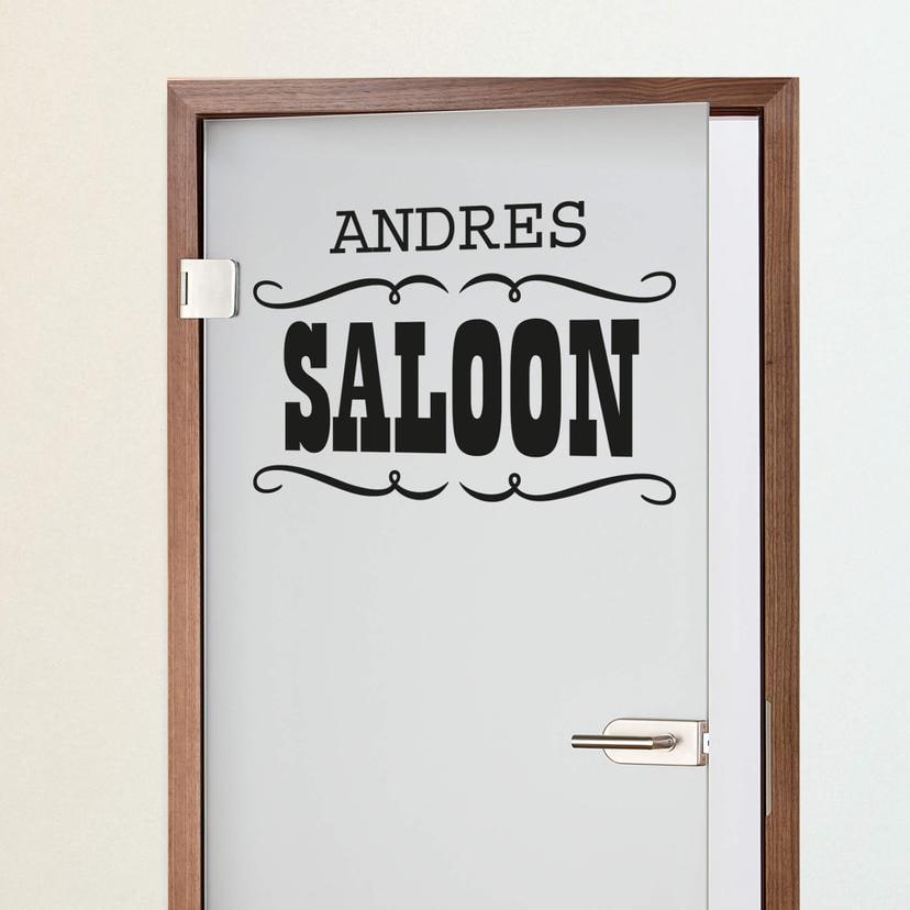 Sticker mural - Prénom - Saloon