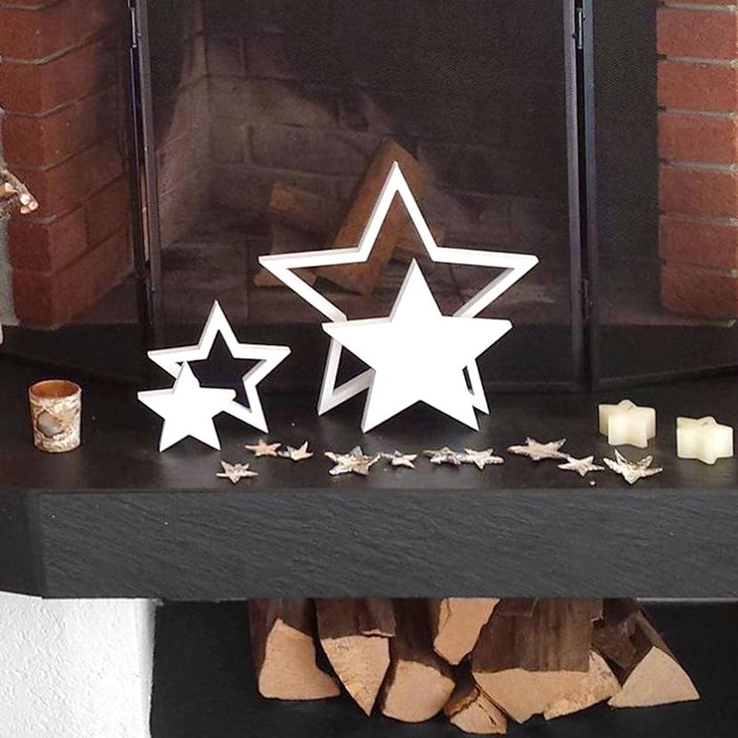 Lettres décoratives 3D – Set d'Étoiles (4 pièces)