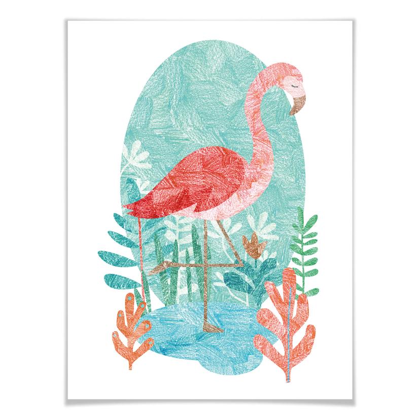 Póster Goed Blauw - El flamenco