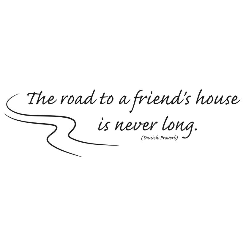 Adesivo murale - The road to a friend's house...