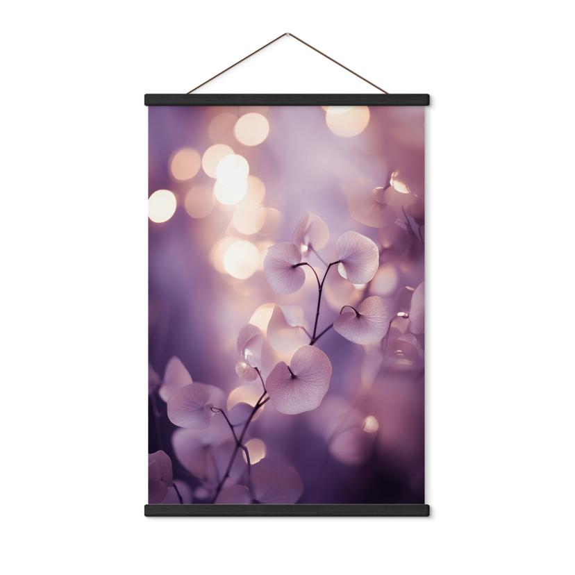 Tekstil plakat Delikat orkidé i lilla - Treechild