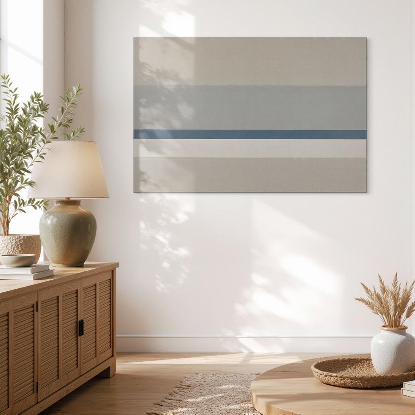 Wandbild Agnes Balance - Horizontale Streifen - Sir Edward x Grigory Gladarev - Alu-Dibond
