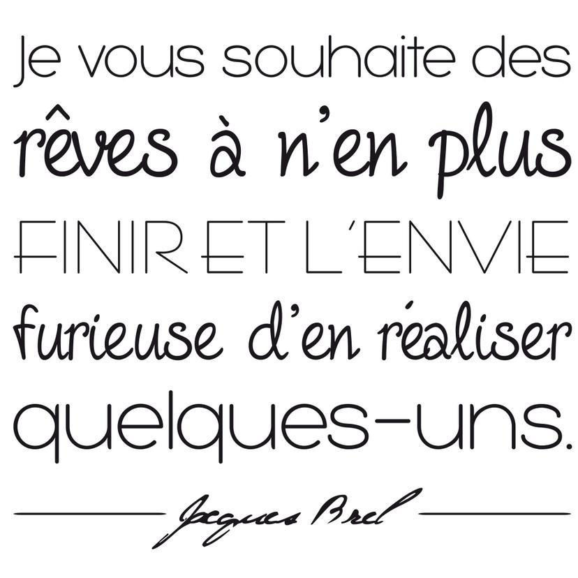 Adesivo murale - Je vous Souhaite...