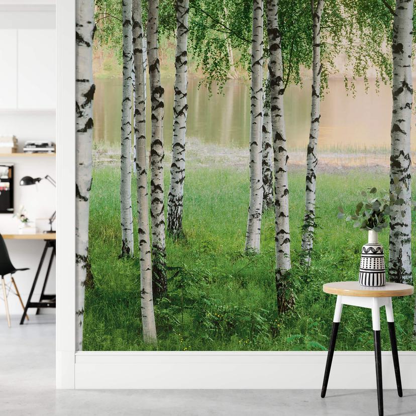 Fototapete Papiertapete Nordischer Wald - 8-teilig