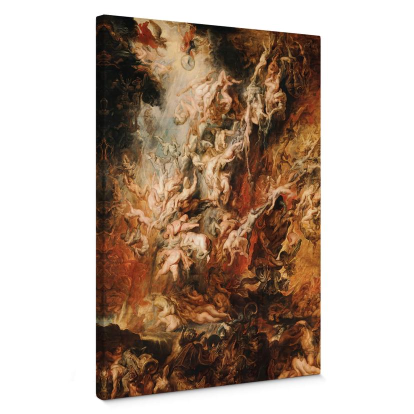 Lienzo Rubens - La caída del infierno de los condenados