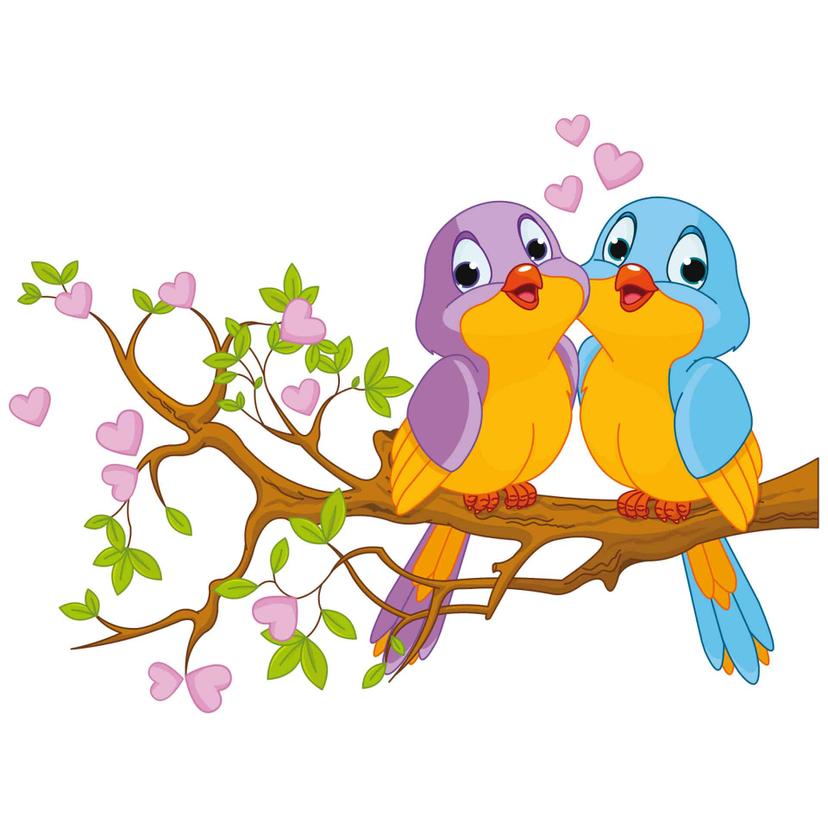 Sticker mural - Abre aux oiseaux