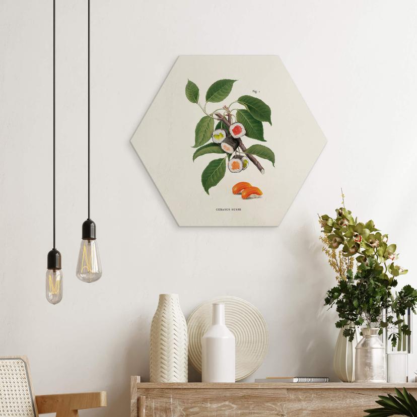 Esagono Alu-Dibond Loose - Sushi tree