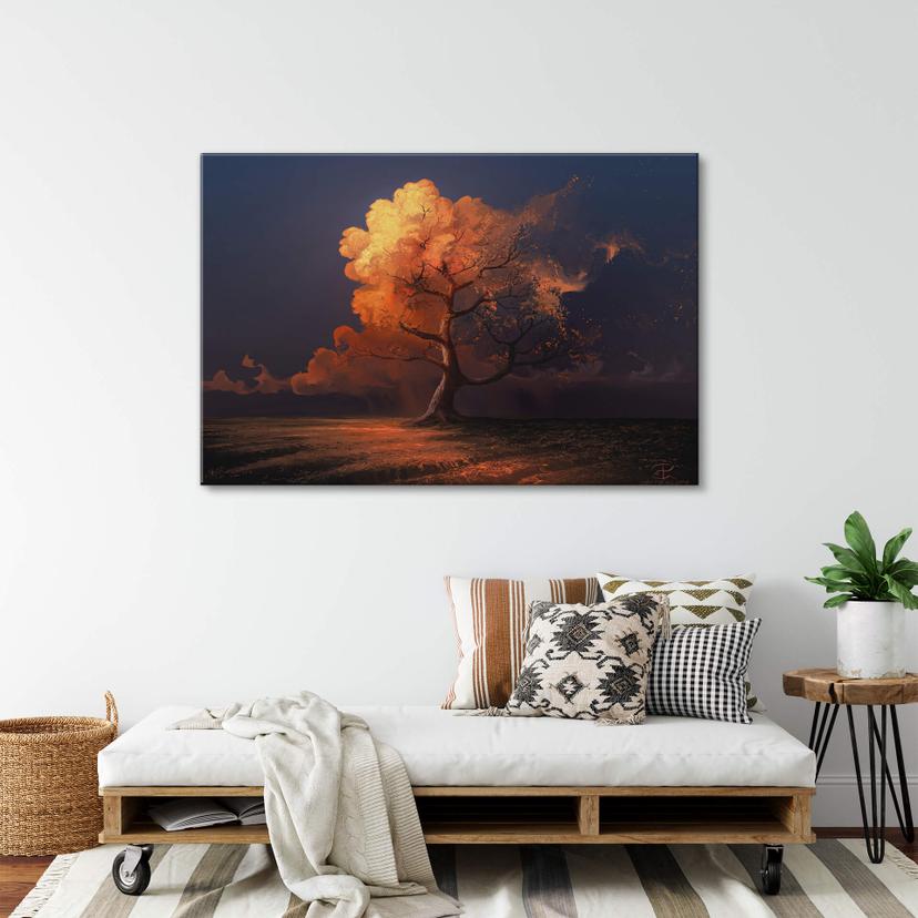 Glasbild aerroscape - Später Herbst
