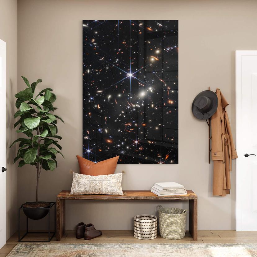 Stampa su vetro acrilico Telescopio James Webb - Campo profondo