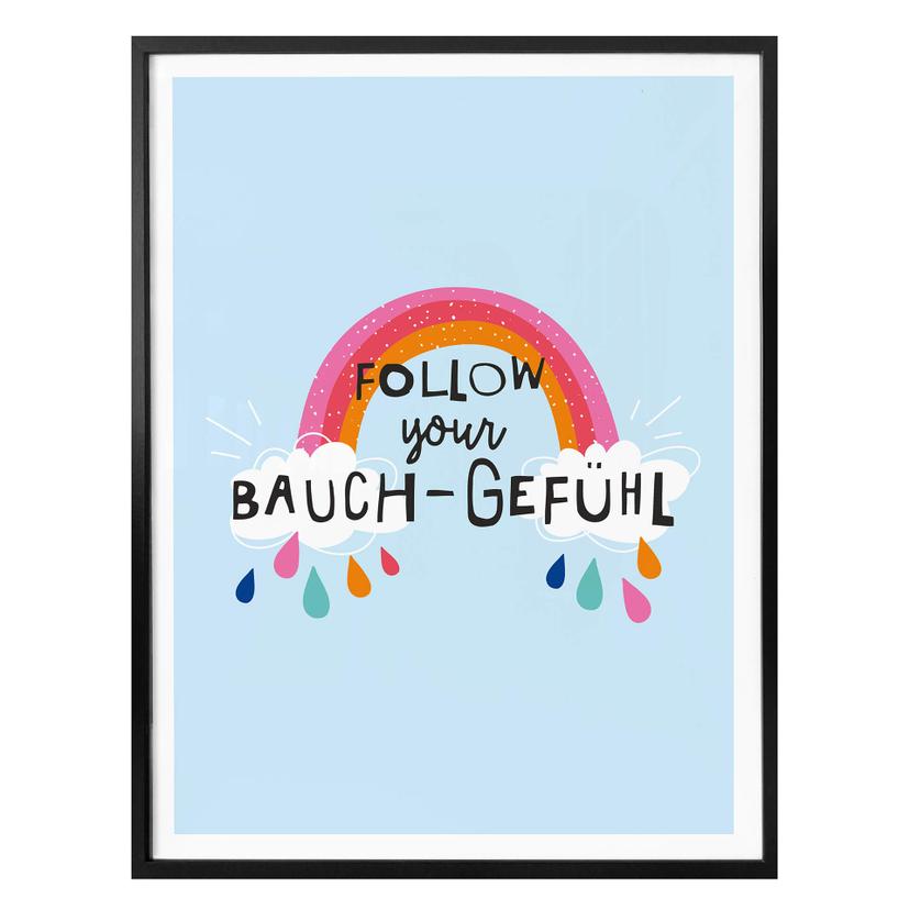 Plakat - H:)PPY LIFE - Follow you Bauchgefühl