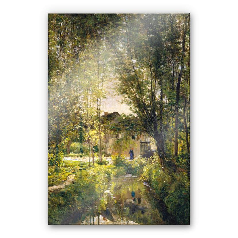 Akrylbillede Daubigny - Landskab med sollys