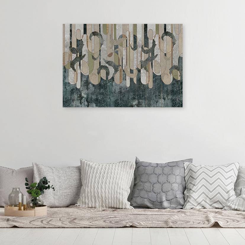 Stampe su tela, Piante boho astratte