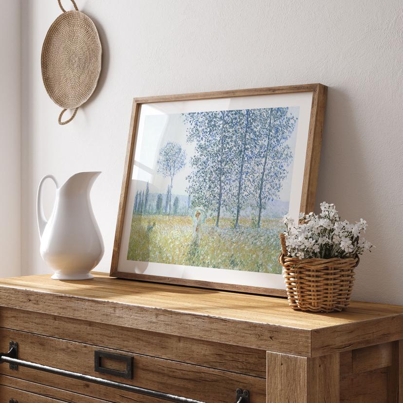 Poster Monet - Campi in primavera