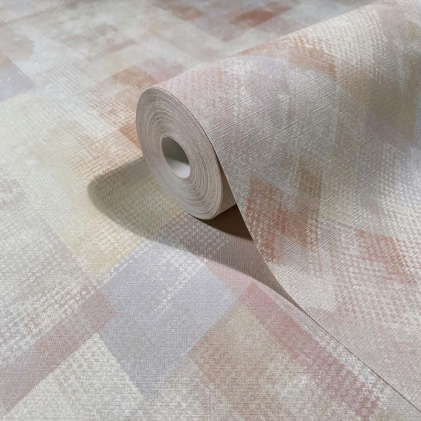 Vliesbehang strepen grafisch geometrisch mat in grijs beige