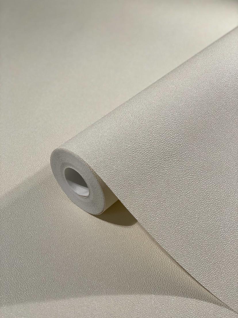 Non-woven tapet med små perler beige ensfarvet af Harald Glööckler