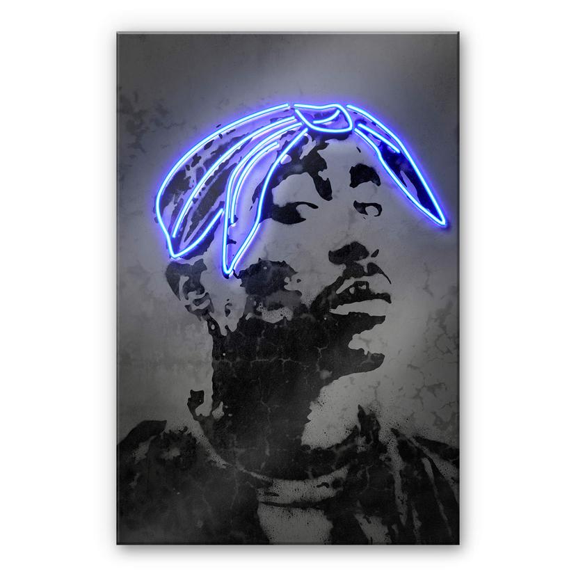 Akrylbillede i glas Mielu - 2Pac