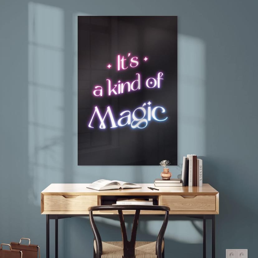 Stampa su vetro acrilico Songtext - It's a kind of magic
