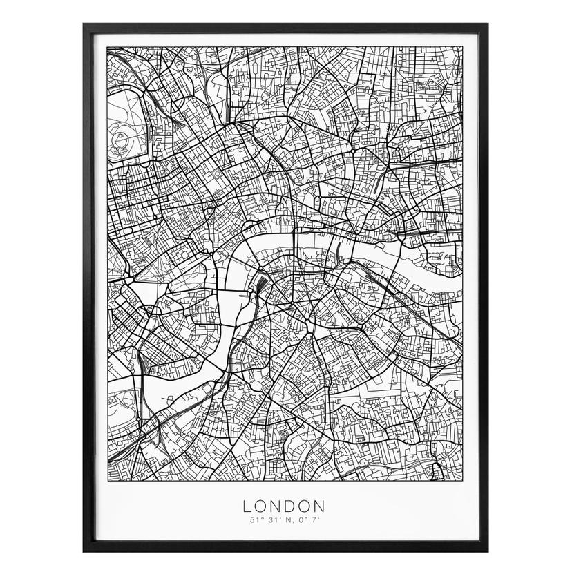 Poster Plan de Londres