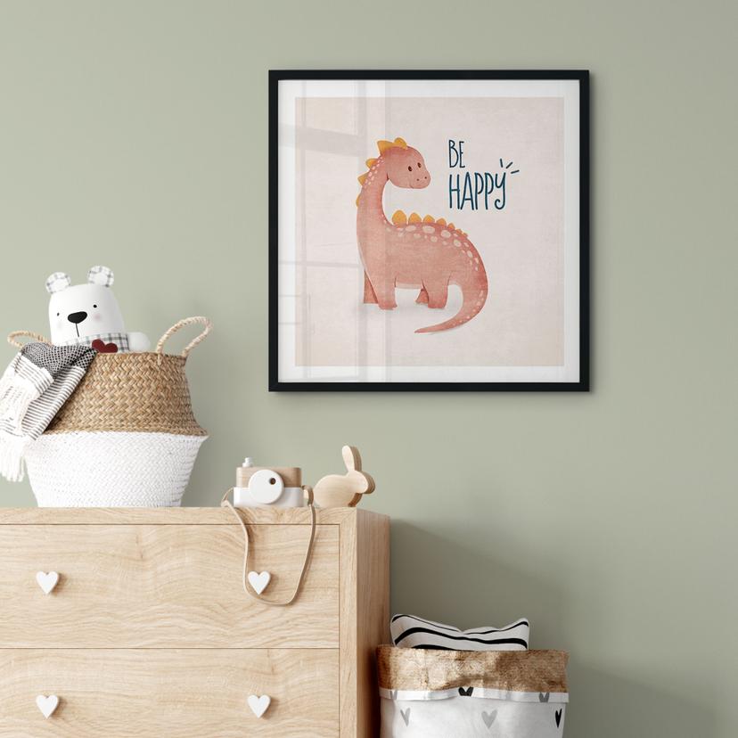 Poster Dino Be Happy - Brachiosaurus - Tunaboylu