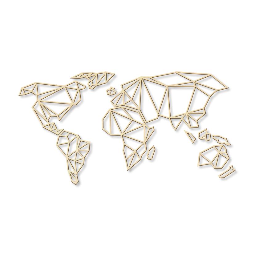 Mappamondo 3D – Origami in pioppo