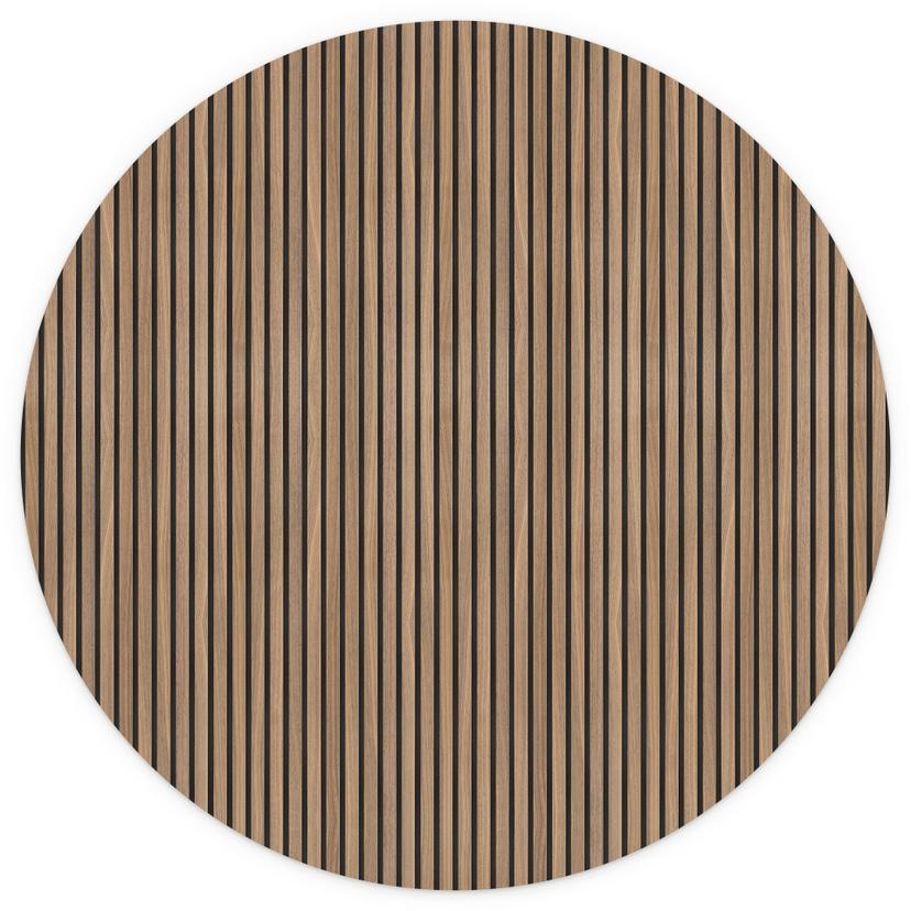 Behangcirkel Wandpanelen met houtlook - vliesbehang/zelfklevend vliesbehang